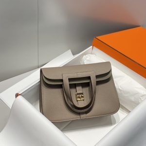 Replica Hermès Halzan Asphalt Gray