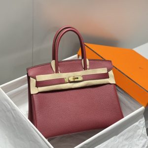 Replica Hermès Birkin Bordeaux Red