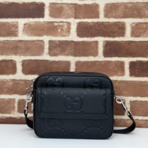 Replica Gucci Jumbo GG Crossbody Black