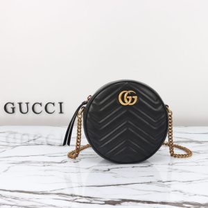 Replica Gucci GG Mormont Round Black