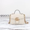 Replica Gucci GG Marmont Top Handle White