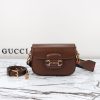 Replica Gucci Horsebit 1955 Double G Mini Brown