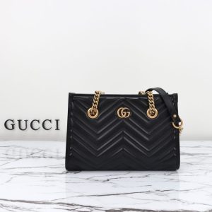 Replica Gucci GG Marmont Tote Black