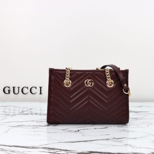 Replica Gucci GG Marmont Tote Bordeaux