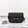 Replica Gucci G 1955 Horsebit Black Denim