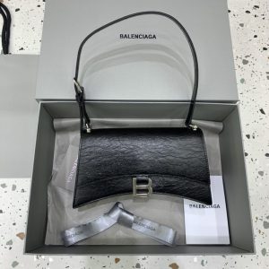 Replica Balenciaga Crush Small Black Silver