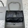 Replica Balenciaga Monaco Black Silver