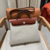 Replica Hermès Herbag 31Cm Beige Red