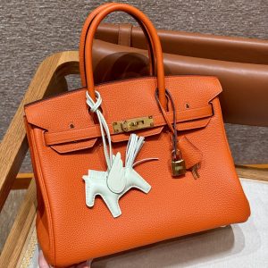 Replica Hermès Birkin Orange Togo Gold