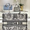 Replica Dior Tote Book Black&White Sun
