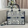 Replica Dior Tote Book White Tiger Leather