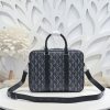 Replica Dior Zipped Briefcase Grey