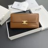 Replica Celine Triumphe Long Wallet Brown