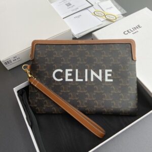 Replica Celine Triumphe Clutch Brown