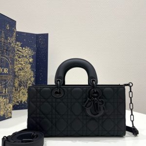 Replica Dior Lady D – Joy Large Bag Black Matte