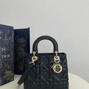 Replica Lady Dior Medium Black