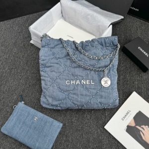 Replica CHANEL 22 Small Handbag Denim