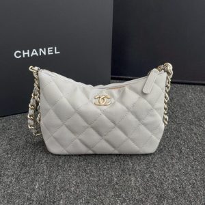 Replica CHANEL 24p Dumpling Bag Gray