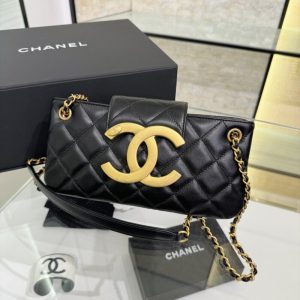 Replica CHANEL 24c Baguette Bag Black