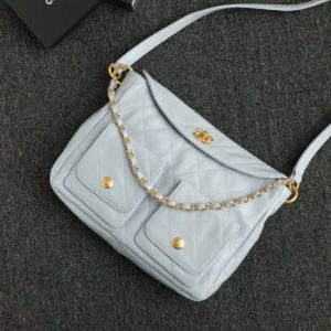 Replica CHANEL 24p Postman Small Light Blue