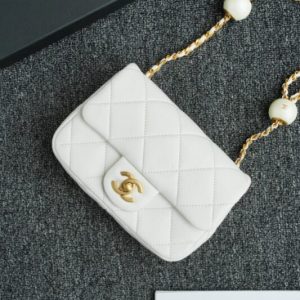 Replica CHANEL CF Double Pearl White
