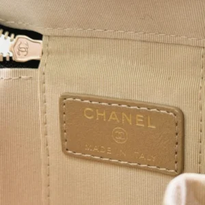 Chanel Vanity Box Bag inside logo