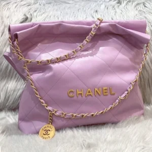 CHANEL 22 Small Handbag Purple