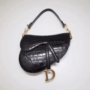 Replica Dior Saddle Bag Black