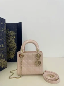 Dior mini bag pink patent